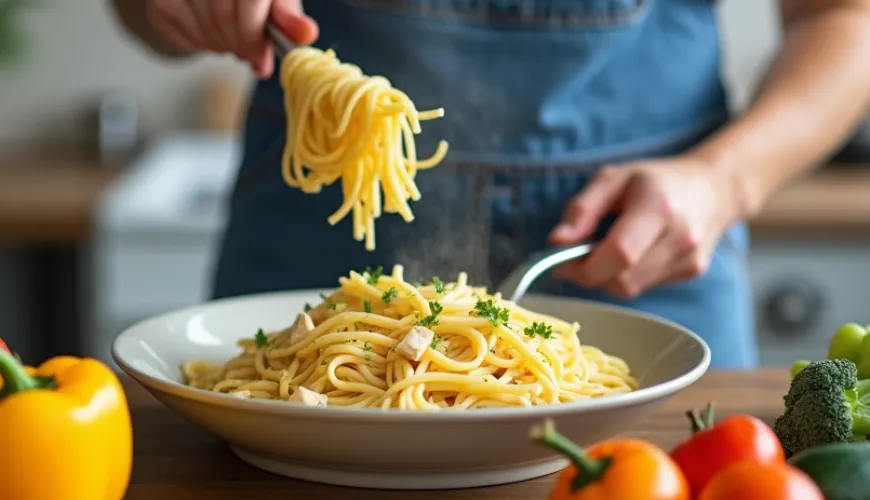 Quick and Healthy Pasta with Tofu for the Whole Family