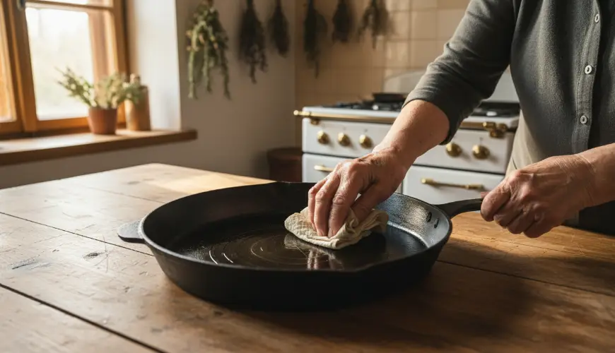 Proper care of a cast iron pan so it lasts for generations