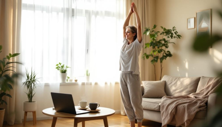 Just 10 minutes of exercise a day is enough when you want to break up sitting and feel better.