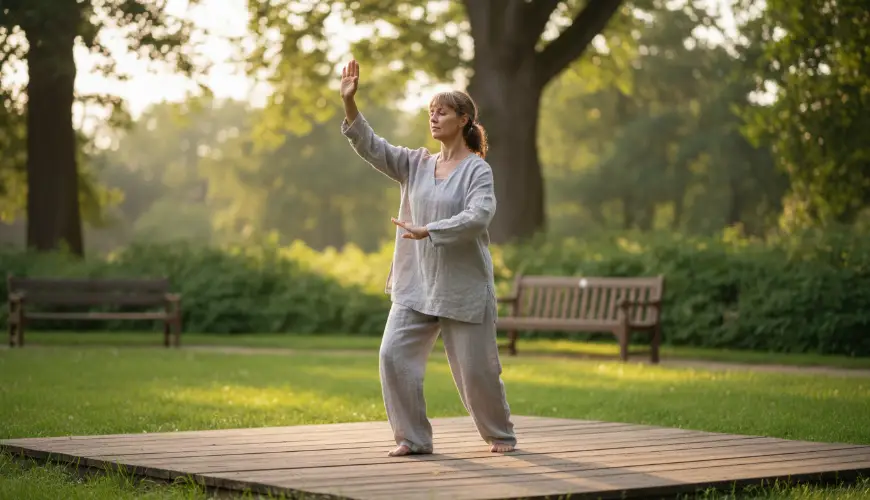 Tai chi heals the body with slow movements and the mind too