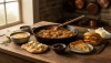 Caramelized onion as the base of five different dishes