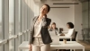 Stretch discreetly and quickly between meetings