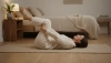 Stretching in the happy baby position before sleep will release stiff hips