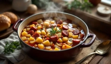 Sausage goulash as a classic that will warm and delight you in every season