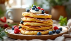 Syrniki are delicate cottage cheese pancakes that you will love for breakfast or as a snack.