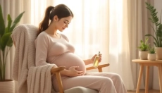 Perineal massage can be a gentle ritual that supports the relaxation of the pelvis before childbirth