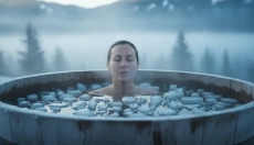 Cold plunge or cold bath strengthens the psyche and immunity