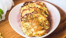 Zucchini pancakes are a great choice for healthy eating.