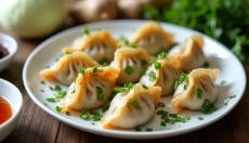 Gyoza dumplings as a great way to use up leftover food