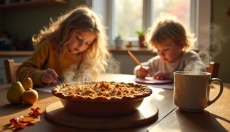 Pear cake with streusel is made with simple and readily available ingredients.