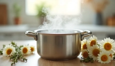 Inhaling over a pot is a proven trick for respiratory issues.