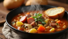 How to Prepare Cabbage Soup with Sausage and Warm Your Heart