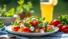 How to Make the Perfect Vegetable Salad with Mozzarella and Cherry Tomatoes