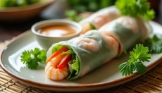 Summer rolls are an ideal light choice for hot days.