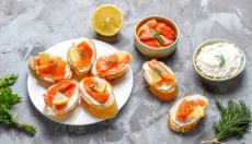 Guests will appreciate this salmon spread on canapés