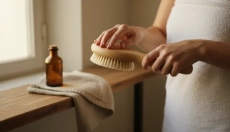 Learn how to support the lymph with dry brushing
