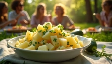 Discover how to prepare Austrian potato salad with cucumber
