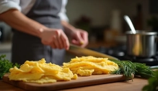 Discover the magic of frittata noodles in traditional soup