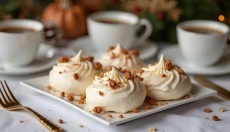 Nut meringues as a traditional childhood treat for every holiday