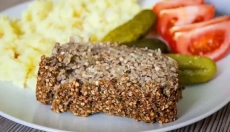 The lentil meatloaf will delight your taste buds