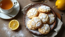 Cracked cookies are an easy way to charm guests.