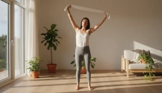 Get your shoulders moving at home simply using an ordinary towel