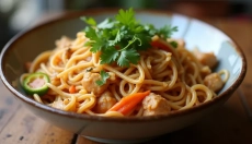 Singapore noodles will enchant you with their taste and simplicity of preparation