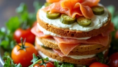 A savory birthday cake can be both decorative and tasty.