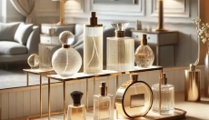 Beautiful and practical perfume storage in a stand