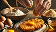 The secret to a crispy coating lies in careful breading.