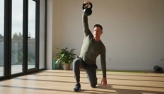 Turkish get-up is a full-body exercise in a single movement