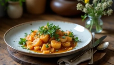 Pasta with bacon is a hearty treasure in every family