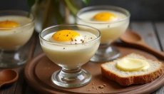Eggs in a glass are coming back into fashion and bringing new flavors
