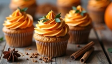 Create a cozy atmosphere at home with pumpkin cupcakes this weekend