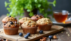 Healthy muffins made from oats and banana for every occasion