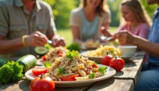 A healthy pasta salad with tuna offers a great combination of flavors and nutrition.