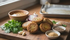 # Homemade Falafel from Roasted Chickpeas Without Frying