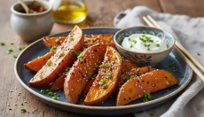Try miso glazed sweet potatoes as a side dish