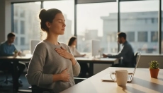 Try a three-minute breathing exercise for stress relief