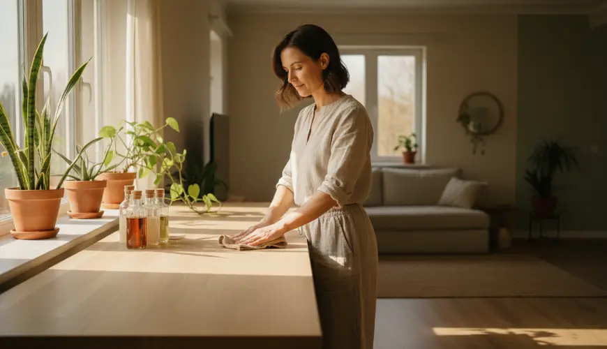 Cleaning as a remedy for calming the mind