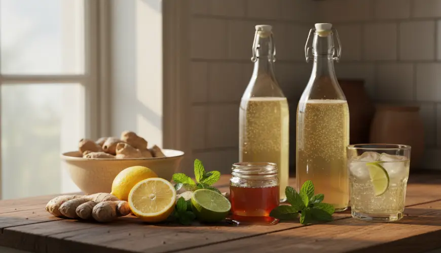 # Make Your Own Non-Alcoholic Ginger Beer at Home

Domácí zázvorové pivo je osvěžující nápoj s příje