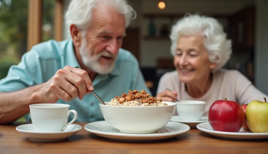 Create a colorful weekly menu for seniors