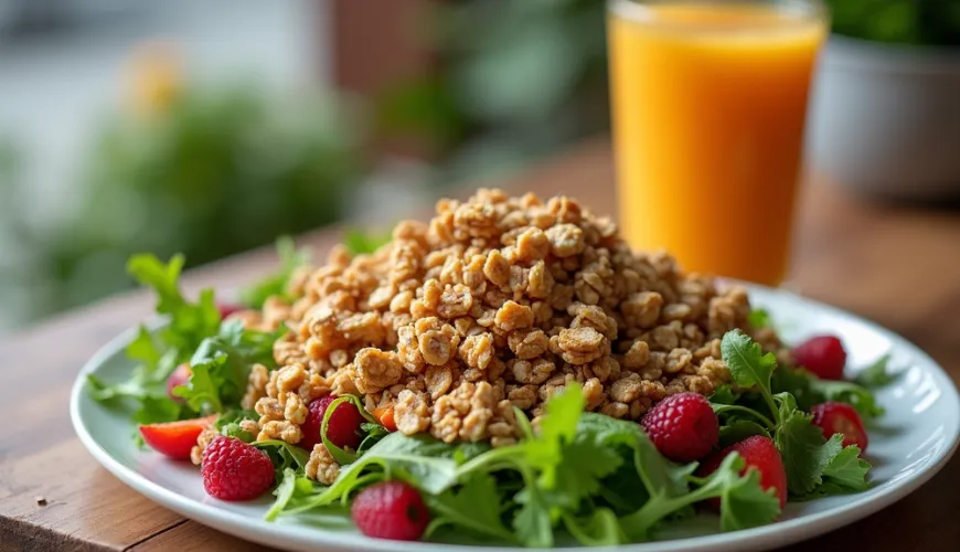 The use of savory granola in the kitchen is broader than you think
