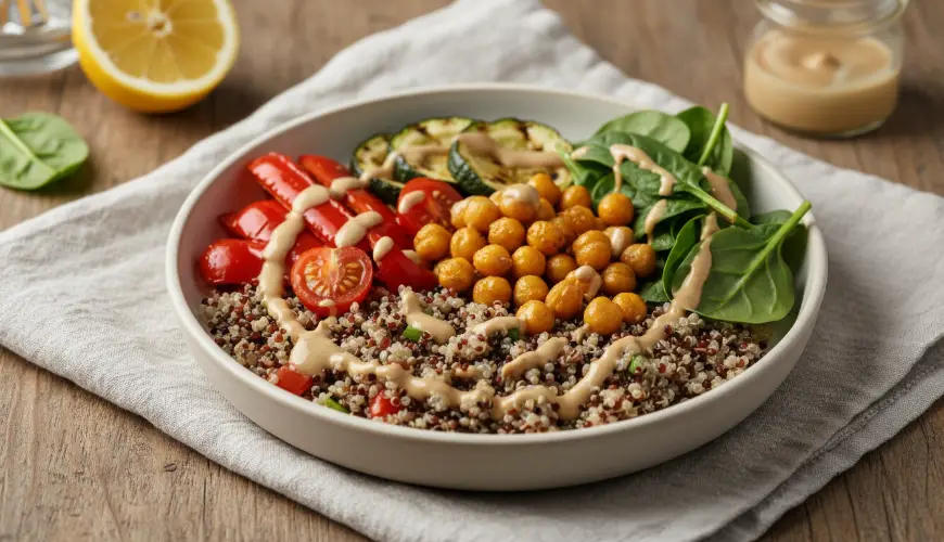 Try the recipe for a nutritious quinoa bowl
