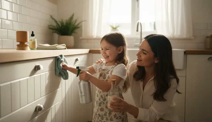 Get children involved in household chores playfully