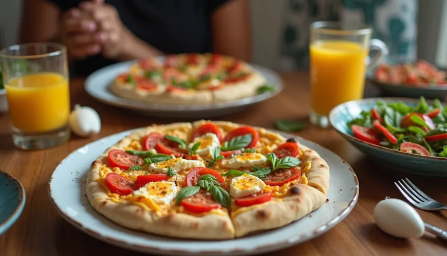 Healthy and Nutritious Meal - Cottage Cheese Pizza Without Flour
