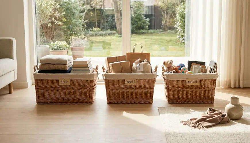 Try the rule of the third basket and finally get rid of things