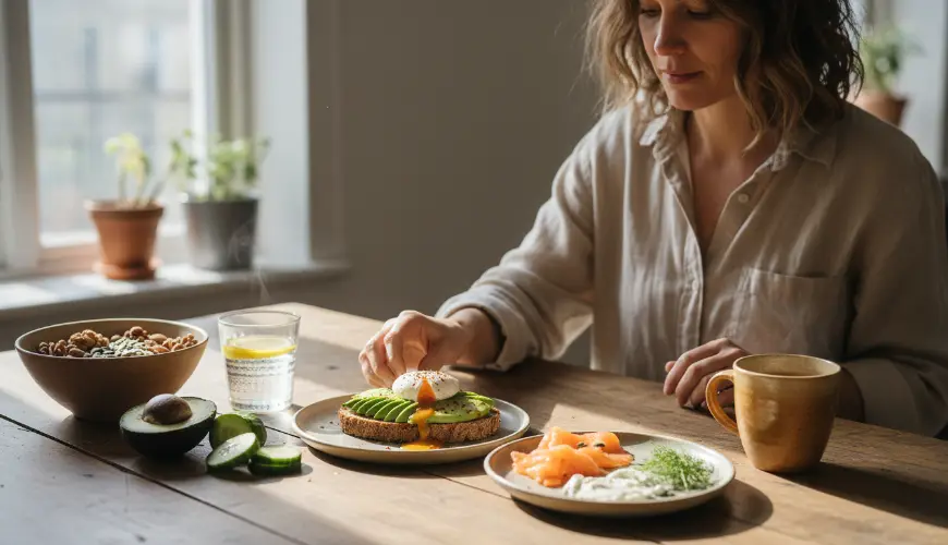 Try savory breakfasts instead of sweet ones and see the difference