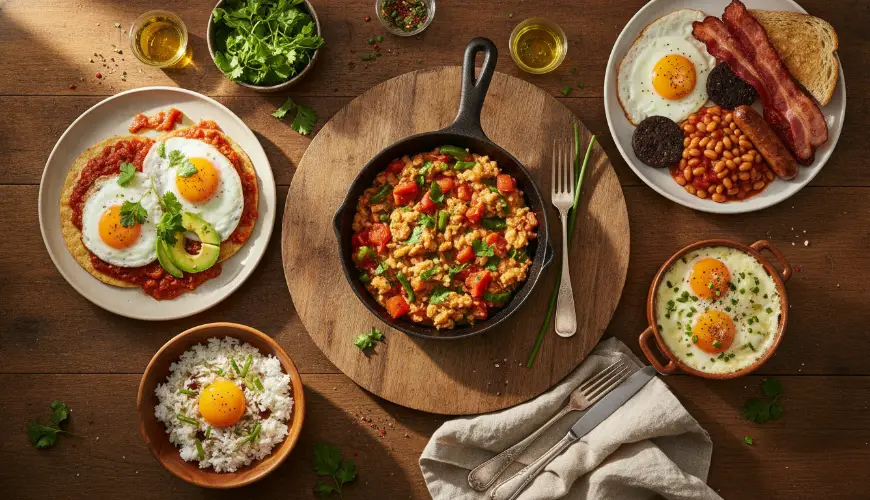 Try eggs 7 ways from 7 countries around the world